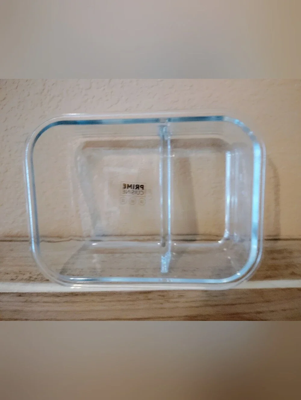 Bamboo Lid Glass Meal Prep Container - Clear/Natural